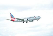 An Airplane with American Text