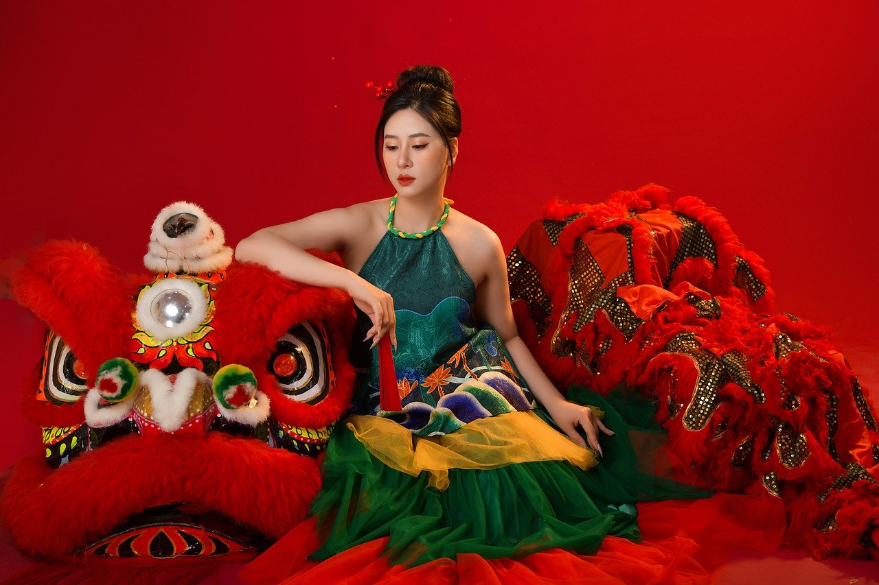 woman, vietnamese, lunar new year